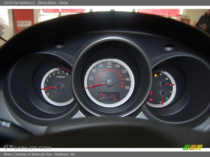 Ebony Black / Beige 2010 Kia Optima LX