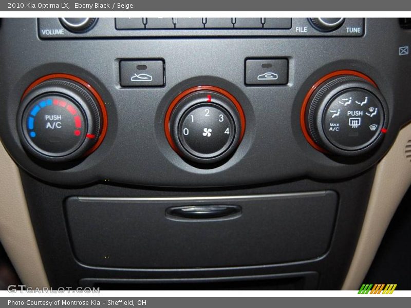 Ebony Black / Beige 2010 Kia Optima LX