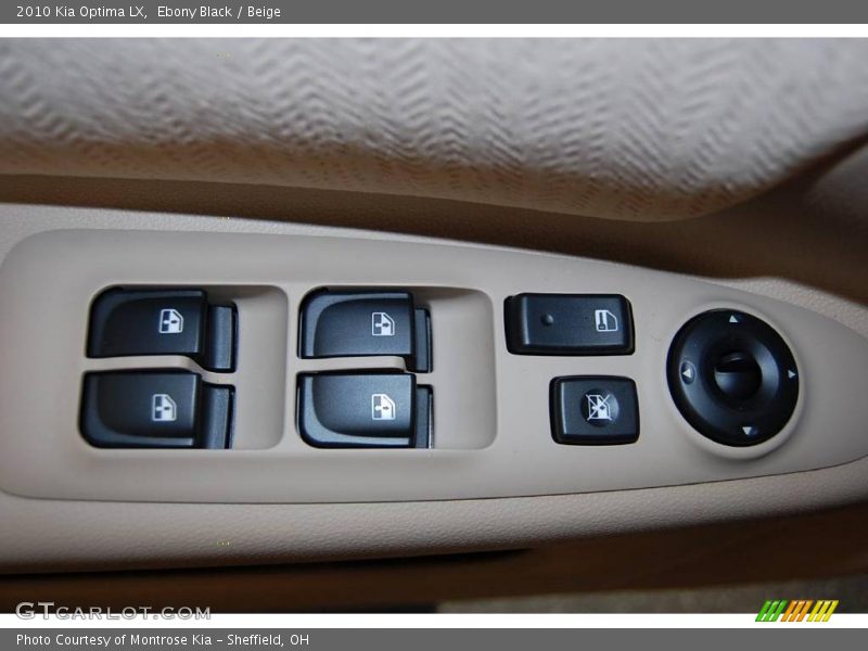 Ebony Black / Beige 2010 Kia Optima LX