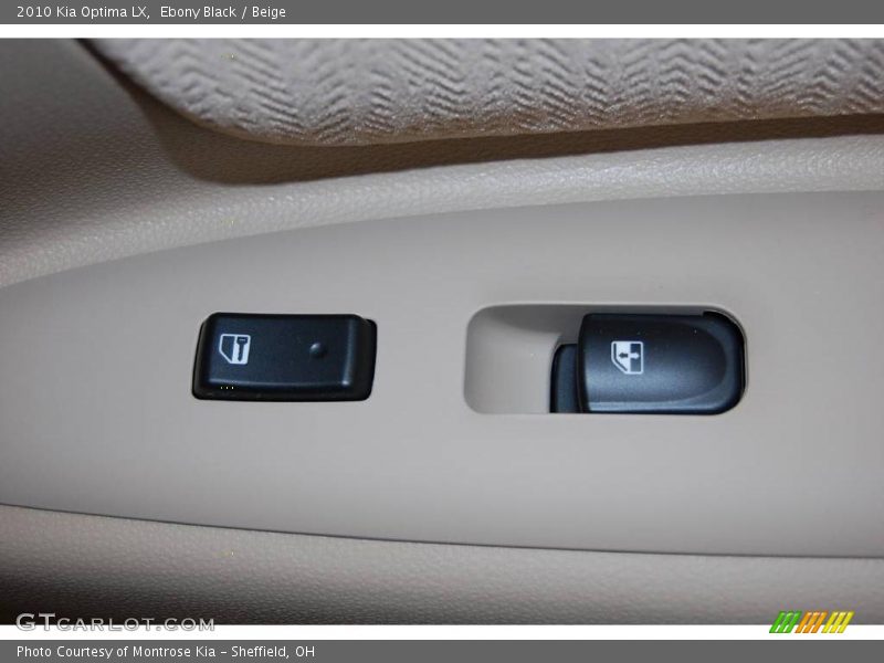 Ebony Black / Beige 2010 Kia Optima LX