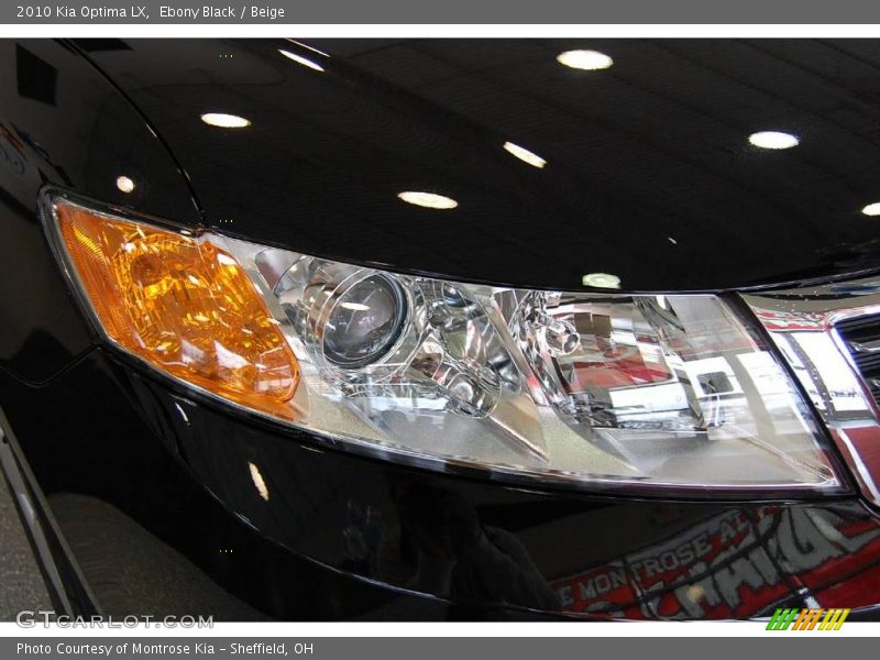 Ebony Black / Beige 2010 Kia Optima LX