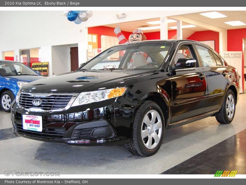 Ebony Black / Beige 2010 Kia Optima LX