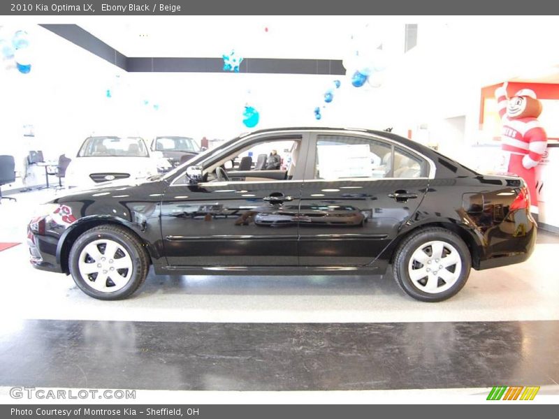 Ebony Black / Beige 2010 Kia Optima LX