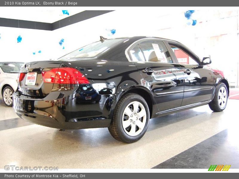 Ebony Black / Beige 2010 Kia Optima LX