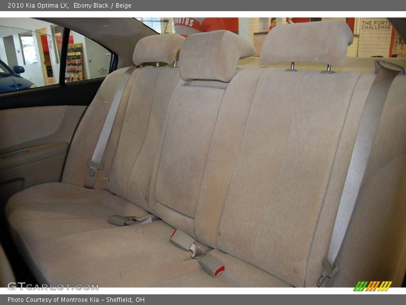 Ebony Black / Beige 2010 Kia Optima LX