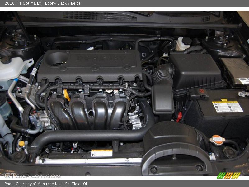 Ebony Black / Beige 2010 Kia Optima LX