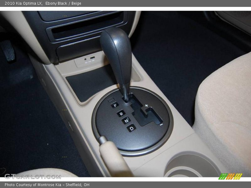 Ebony Black / Beige 2010 Kia Optima LX