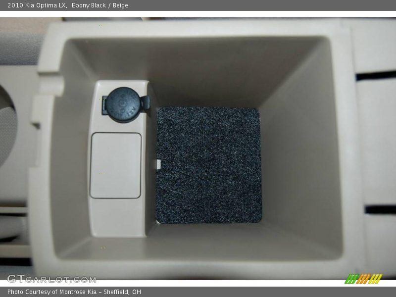 Ebony Black / Beige 2010 Kia Optima LX