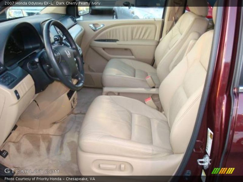 Dark Cherry Pearl / Ivory 2007 Honda Odyssey EX-L