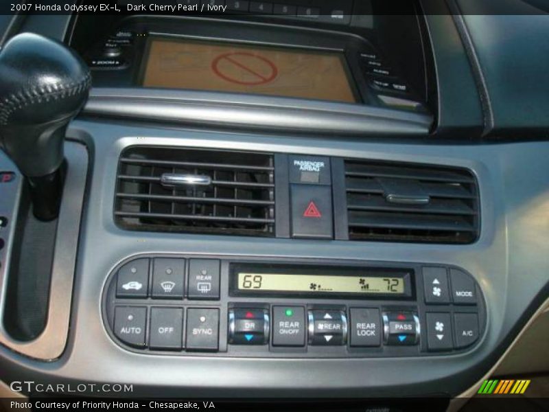 Dark Cherry Pearl / Ivory 2007 Honda Odyssey EX-L