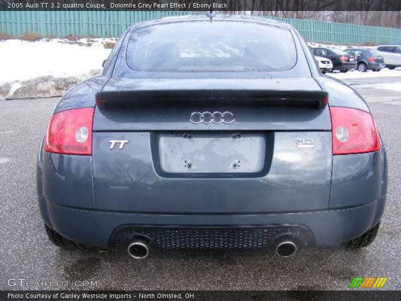 Dolomite Grey Pearl Effect / Ebony Black 2005 Audi TT 3.2 quattro Coupe