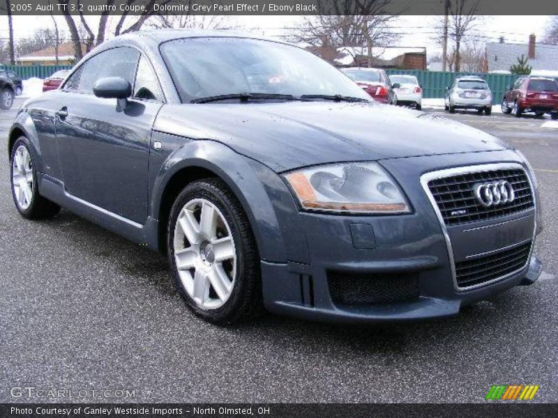 Dolomite Grey Pearl Effect / Ebony Black 2005 Audi TT 3.2 quattro Coupe