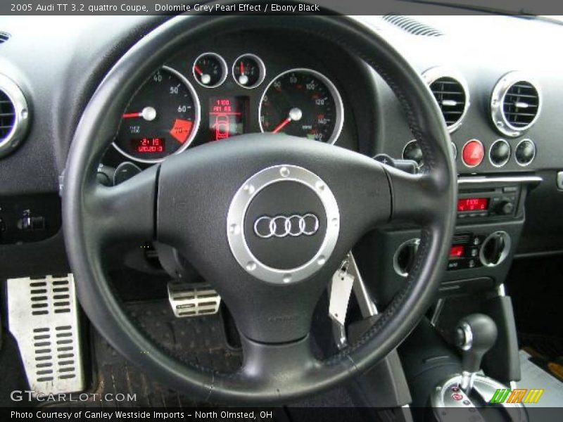 Dolomite Grey Pearl Effect / Ebony Black 2005 Audi TT 3.2 quattro Coupe