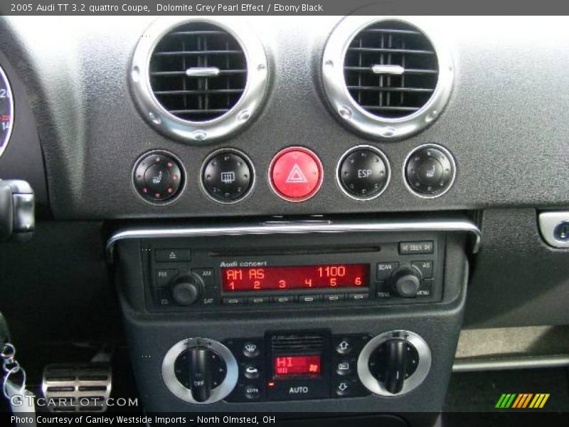 Dolomite Grey Pearl Effect / Ebony Black 2005 Audi TT 3.2 quattro Coupe