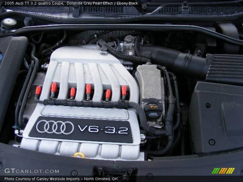 Dolomite Grey Pearl Effect / Ebony Black 2005 Audi TT 3.2 quattro Coupe