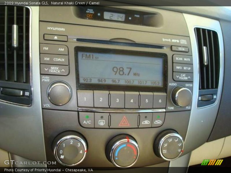 Natural Khaki Green / Camel 2009 Hyundai Sonata GLS