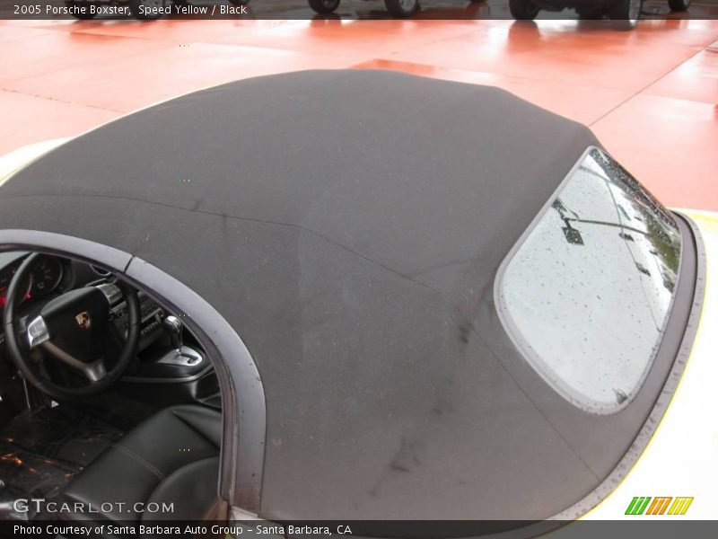Speed Yellow / Black 2005 Porsche Boxster