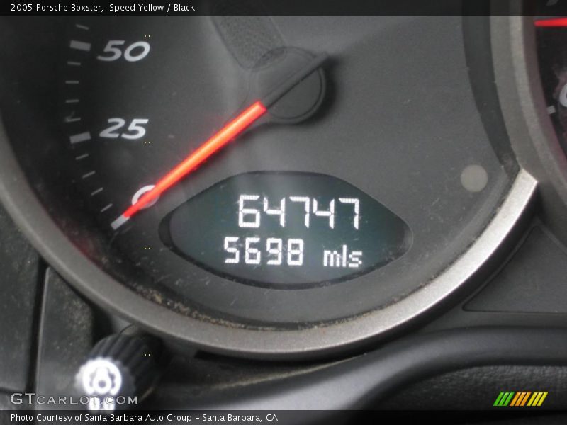 Speed Yellow / Black 2005 Porsche Boxster