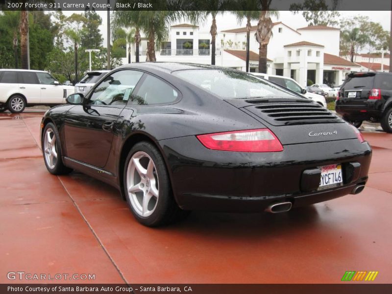 Black / Black 2007 Porsche 911 Carrera 4 Coupe