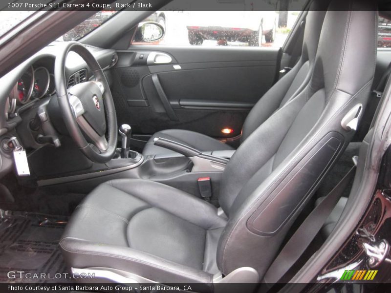 Black / Black 2007 Porsche 911 Carrera 4 Coupe