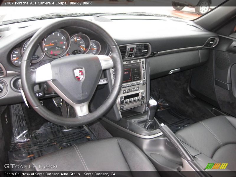 Black / Black 2007 Porsche 911 Carrera 4 Coupe