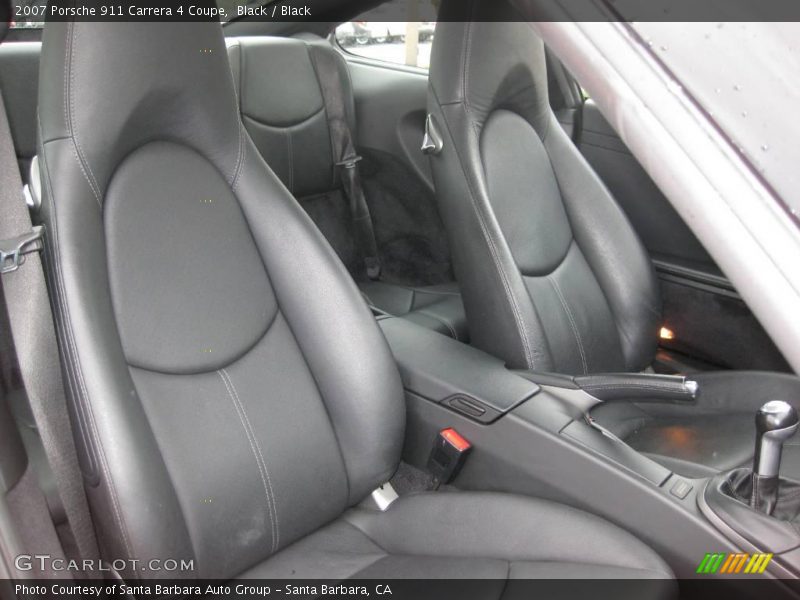 Black / Black 2007 Porsche 911 Carrera 4 Coupe