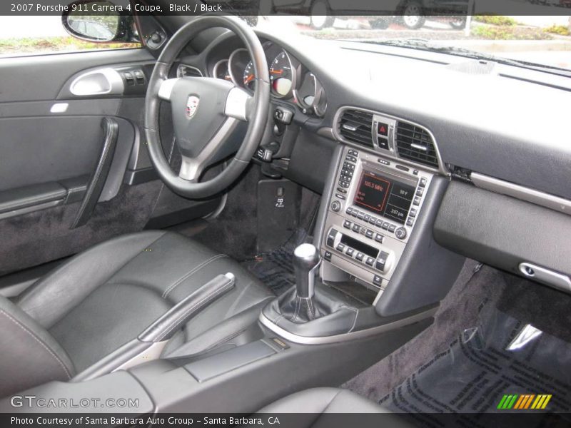 Black / Black 2007 Porsche 911 Carrera 4 Coupe