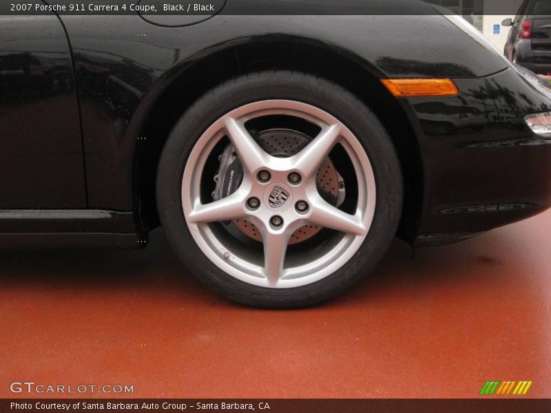 Black / Black 2007 Porsche 911 Carrera 4 Coupe