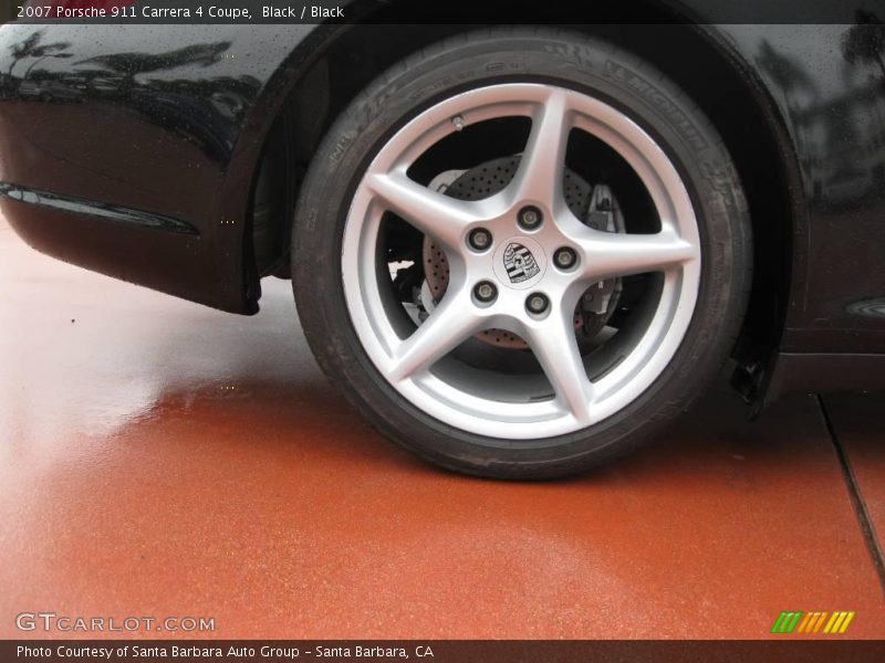 Black / Black 2007 Porsche 911 Carrera 4 Coupe