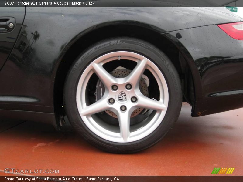 Black / Black 2007 Porsche 911 Carrera 4 Coupe