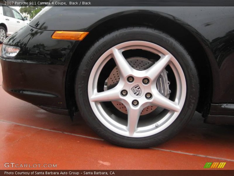 Black / Black 2007 Porsche 911 Carrera 4 Coupe