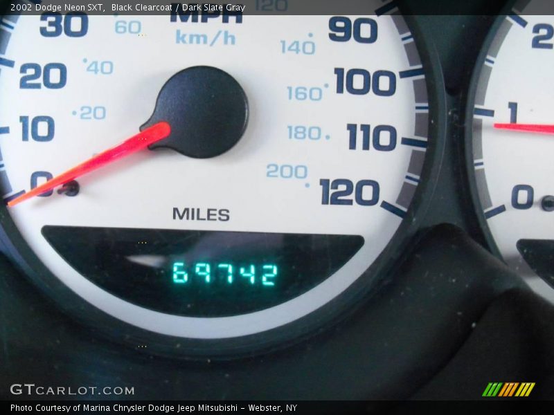 Black Clearcoat / Dark Slate Gray 2002 Dodge Neon SXT