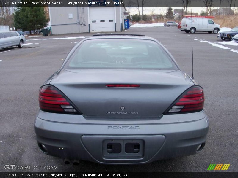 Greystone Metallic / Dark Pewter 2004 Pontiac Grand Am SE Sedan