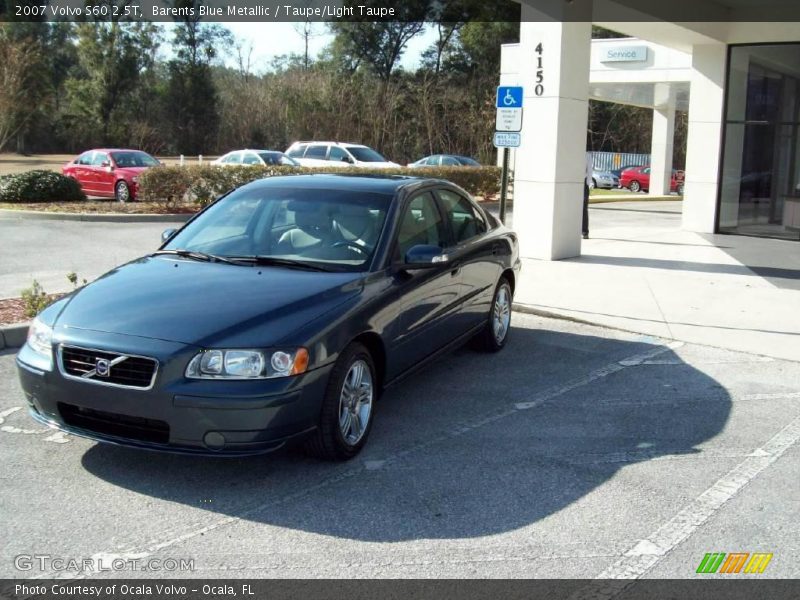 Barents Blue Metallic / Taupe/Light Taupe 2007 Volvo S60 2.5T