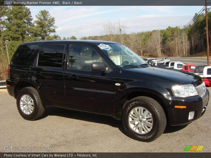 Black / Black 2007 Mercury Mariner Premier 4WD