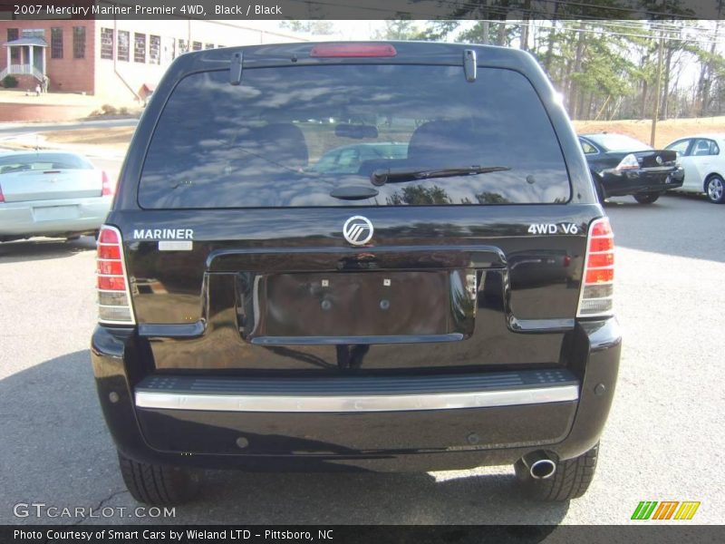 Black / Black 2007 Mercury Mariner Premier 4WD