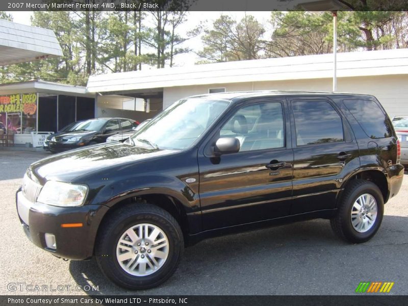 Black / Black 2007 Mercury Mariner Premier 4WD