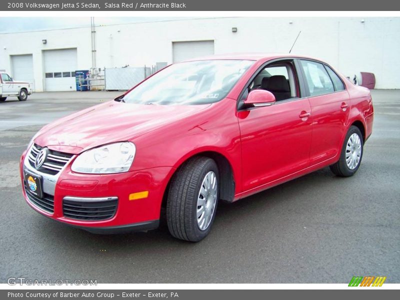 Salsa Red / Anthracite Black 2008 Volkswagen Jetta S Sedan