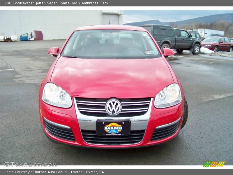 Salsa Red / Anthracite Black 2008 Volkswagen Jetta S Sedan