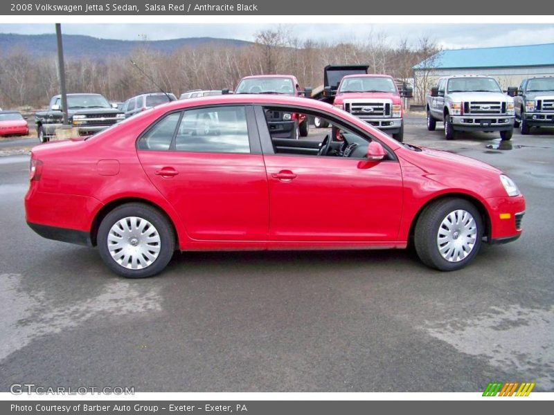 Salsa Red / Anthracite Black 2008 Volkswagen Jetta S Sedan