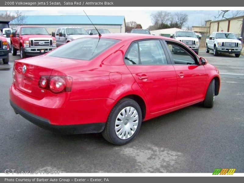 Salsa Red / Anthracite Black 2008 Volkswagen Jetta S Sedan