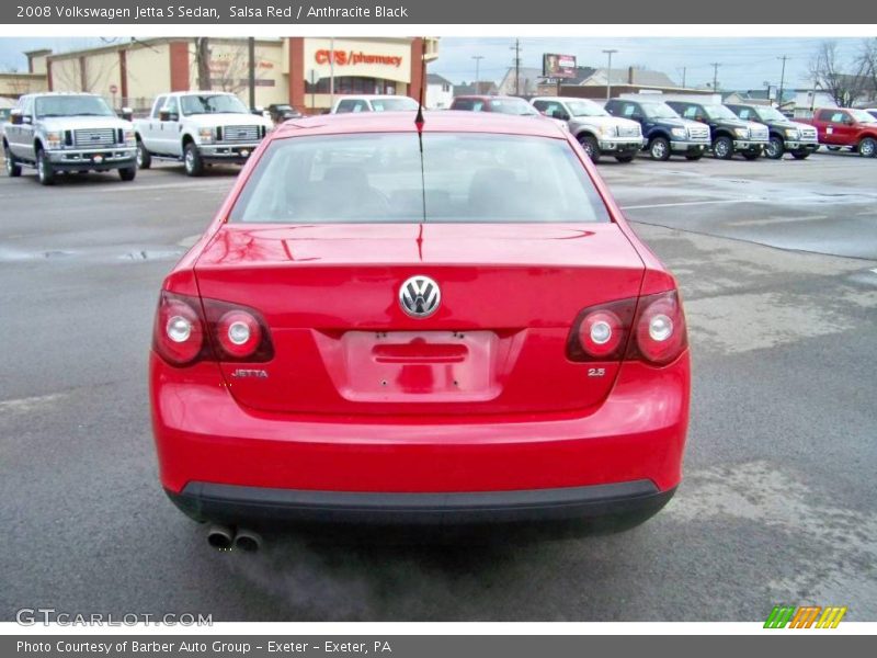 Salsa Red / Anthracite Black 2008 Volkswagen Jetta S Sedan