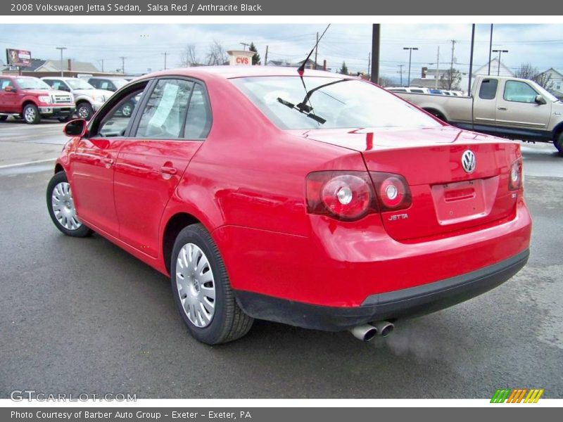 Salsa Red / Anthracite Black 2008 Volkswagen Jetta S Sedan