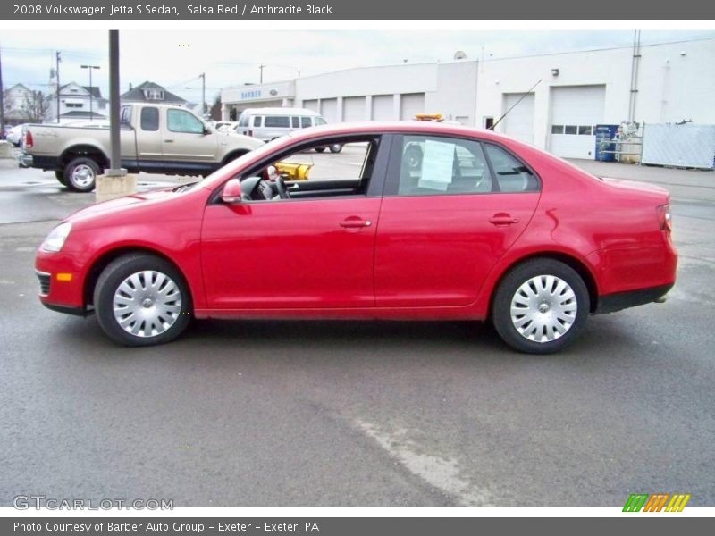 Salsa Red / Anthracite Black 2008 Volkswagen Jetta S Sedan