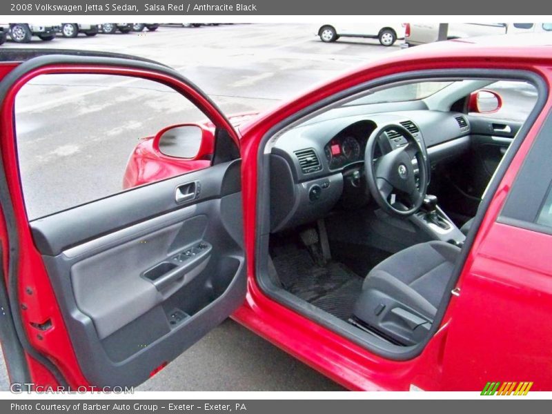 Salsa Red / Anthracite Black 2008 Volkswagen Jetta S Sedan