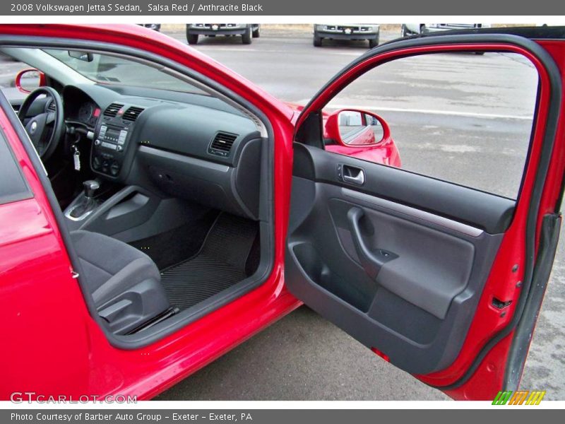 Salsa Red / Anthracite Black 2008 Volkswagen Jetta S Sedan