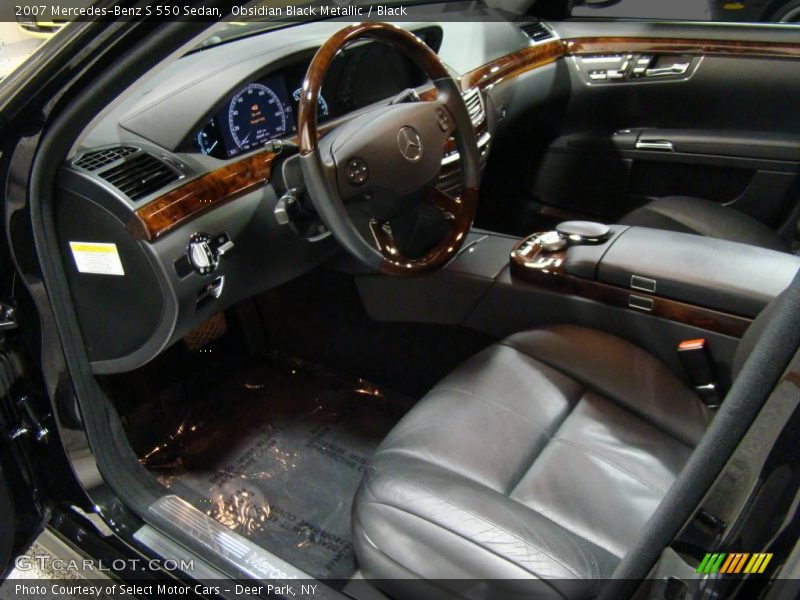 Obsidian Black Metallic / Black 2007 Mercedes-Benz S 550 Sedan