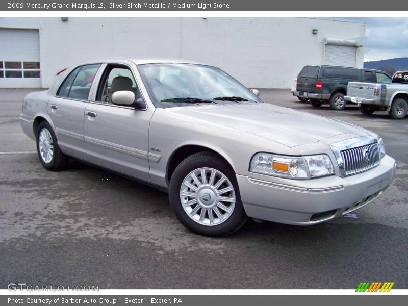 Silver Birch Metallic / Medium Light Stone 2009 Mercury Grand Marquis LS