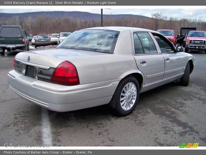Silver Birch Metallic / Medium Light Stone 2009 Mercury Grand Marquis LS