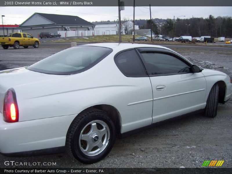 White / Ebony Black 2003 Chevrolet Monte Carlo LS